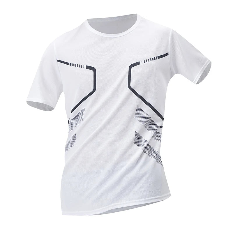 1/3/4 Pieces Summer Men's Printed Quick-drying Breathable Short-sleeved Plus Size Loose Sports Casual T-shirt Multicolor Choice